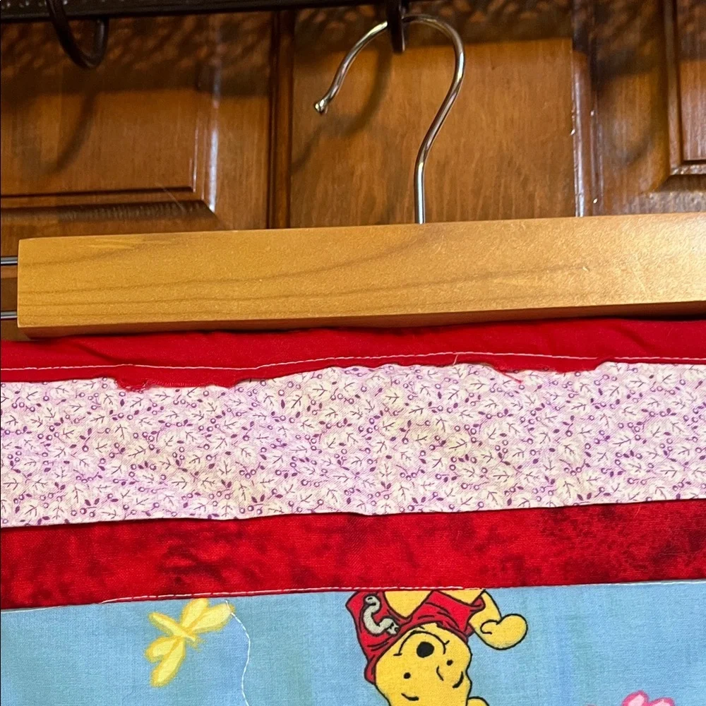 Winnie the Pooh Blue and Red Homemade Baby Blanket